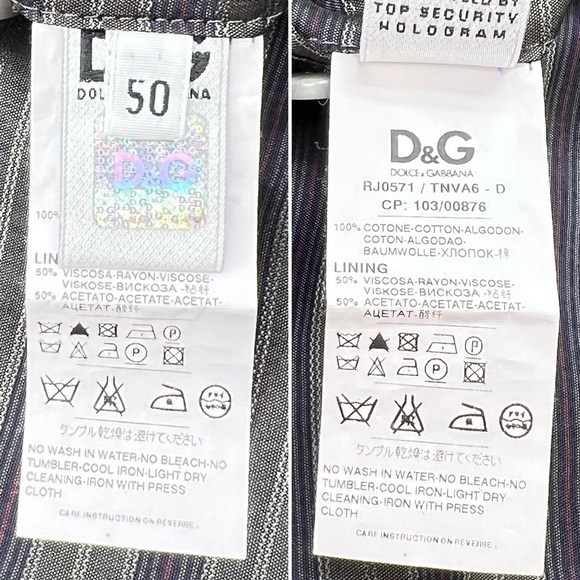 Dolce & Gabbana Gray Velvet Blazer Men’s Euro Size 50 = US 40 Sports Jacket Coat - Picture 10 of 15